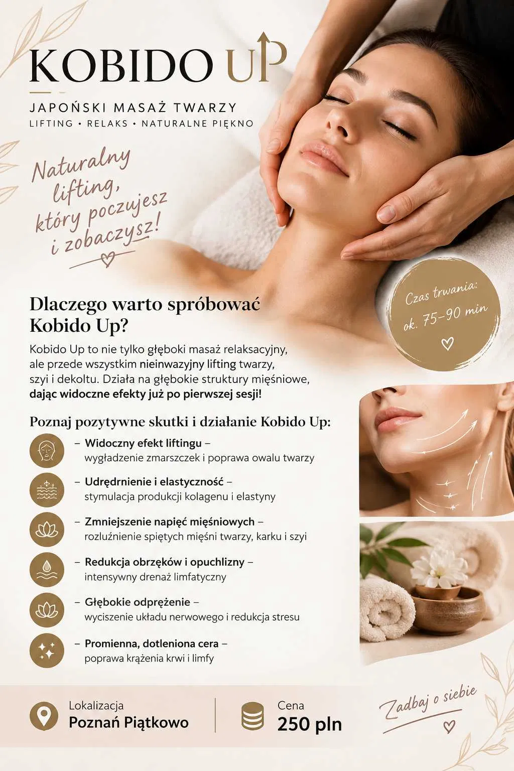 Masaż ajurwedyjski, Masaż Kobido Up